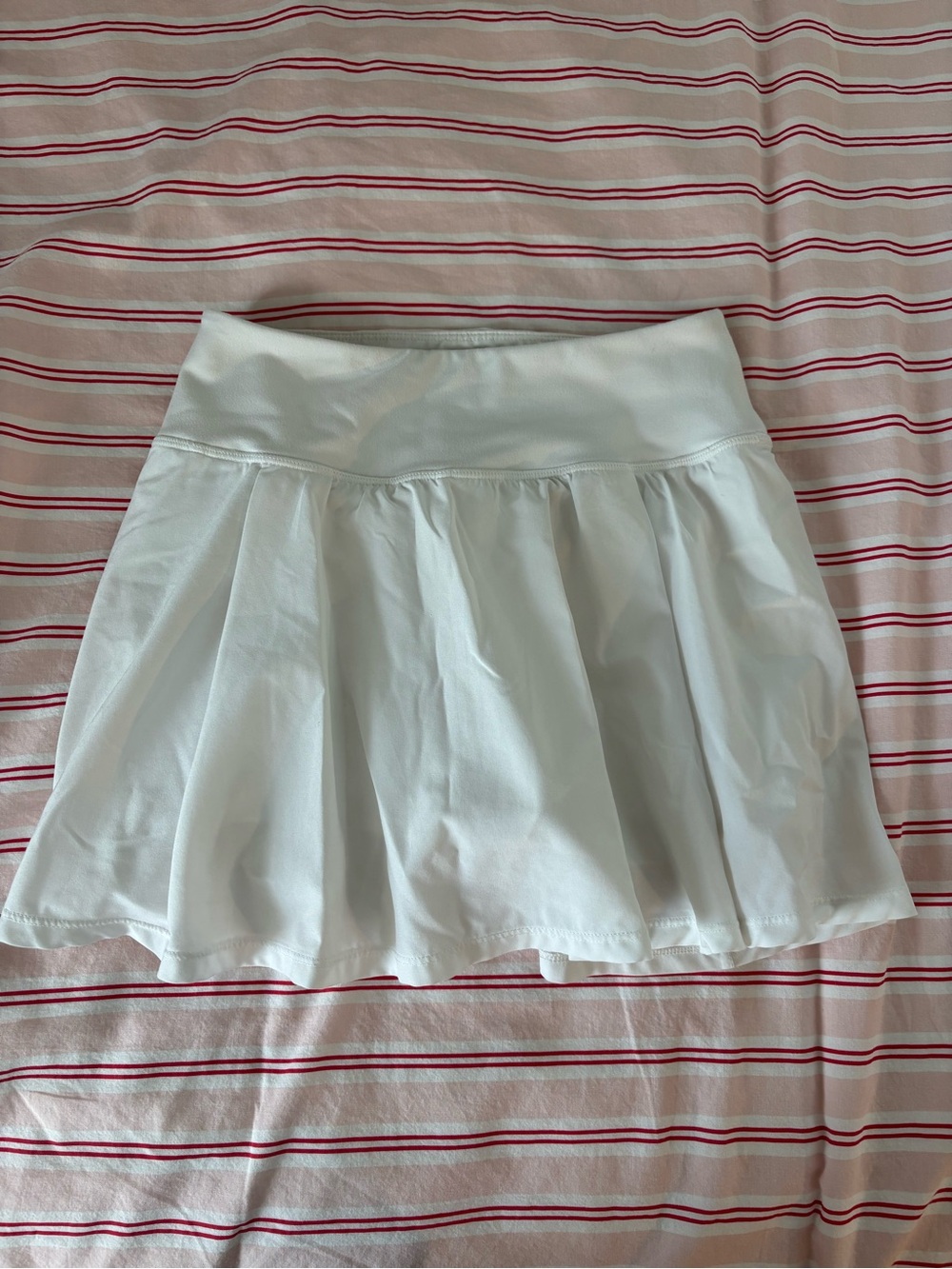 Zella White Circle Skirt - Flared Athletic Style